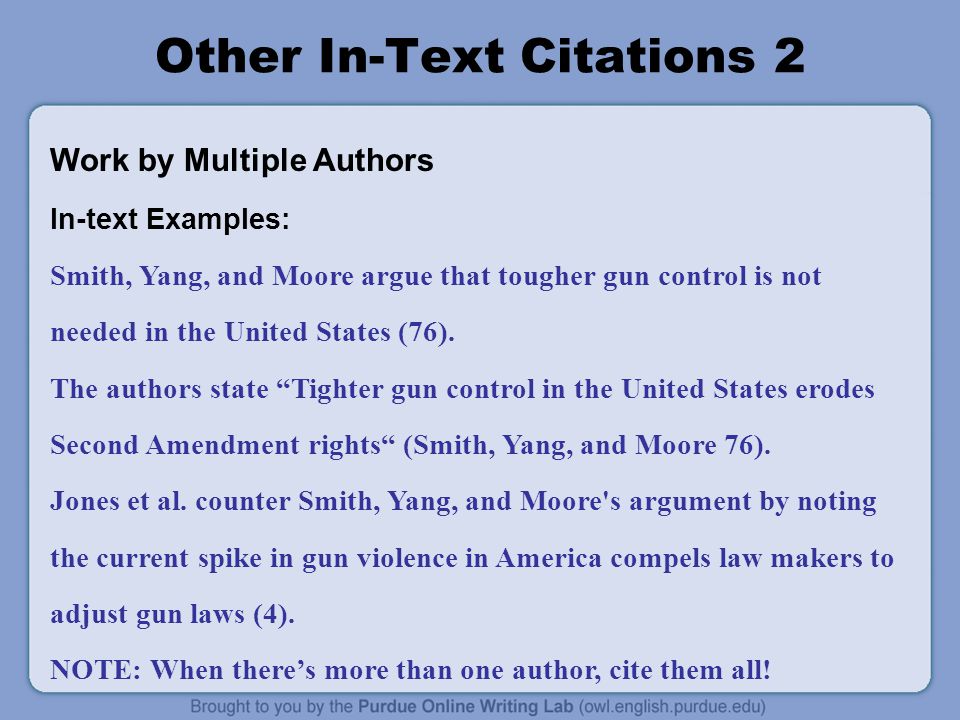 apa in text citation multiple sources